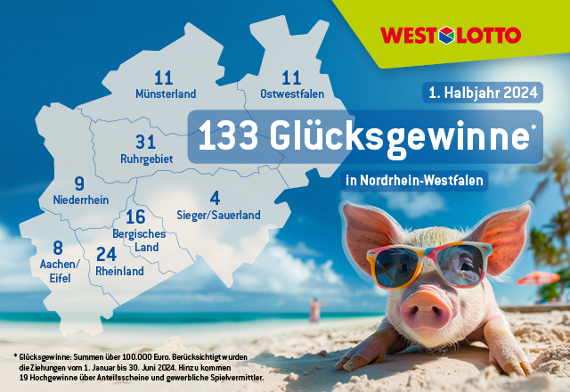 Glückslandkarte NRW 1. Halbjahr 2023