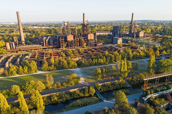 Panorama-Blick auf Landschaftspark Duisburg-Nord | WestLotto-Radtour des Monats