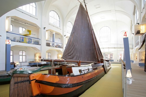 Ein Boot im Schifffahrtsmuseum Duisburg | WestLotto-Radtour des Monats