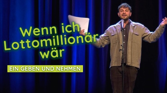 WestLotto Poetry-Slammer Flo Stein auf der Bühne