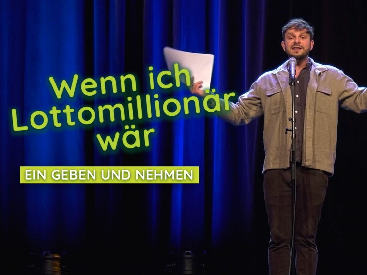 Poetry-Slammer auf der Bühne | WestLotto Lottomillionär