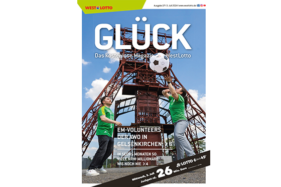 Cover der aktuellen GLÜCK-Ausgabe | Kundenzeitschrift WestLotto
